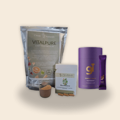 Afvallen lukt nu wel met vital pure, glucobalance en perfect GLP-1 